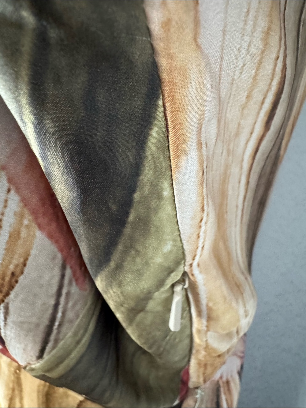Mango Floral V-Neck Maxi Dress in Blush, Brown and Gold - Picture 8 of 12